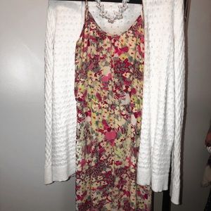 Banana Republic skinny strap mid length dress